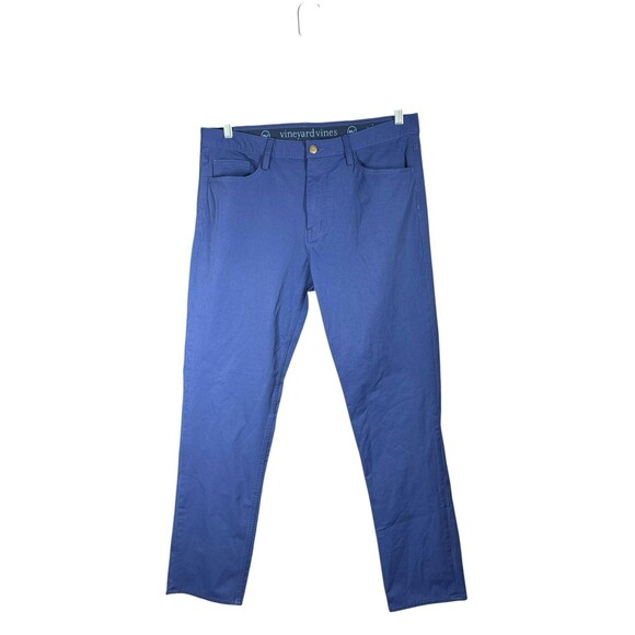 Vineyard Vines Men’s On The Go Pants 34x30 Blue Slim Fit Stretch 5-Pocket - Picture 1 of 11